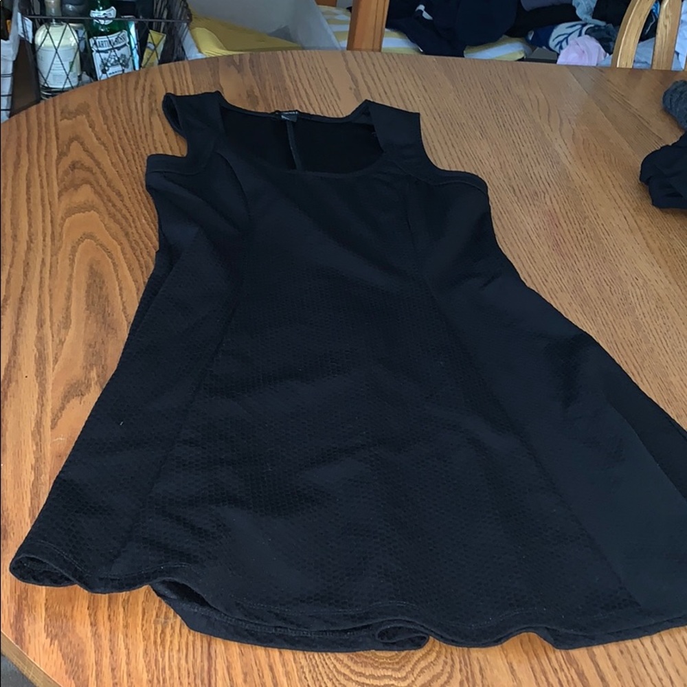 Black mini dress